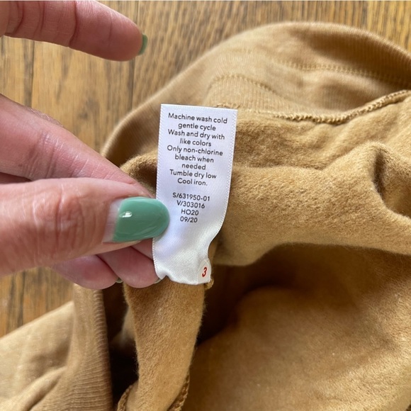 Athleta Balance Wide Leg Sweat pant Golden Yellow 631950 Large NWOT - Picture 7 of 9